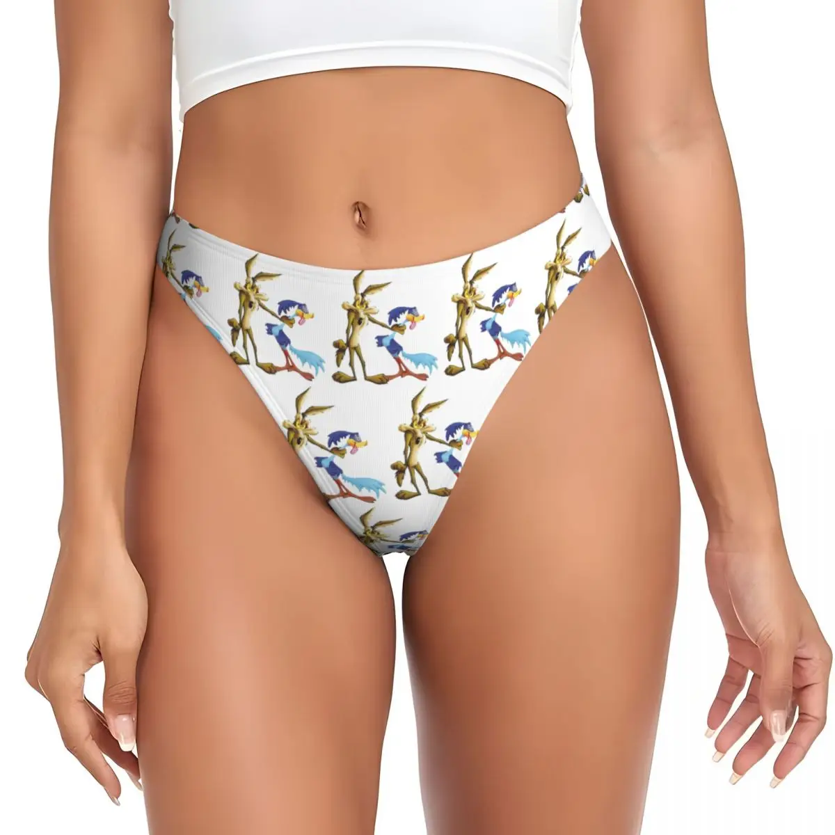 calcinhas-g-string-roadrunner-coyote-personalizadas-respiraveis-confortaveis-e-elasticas-para-mulheres