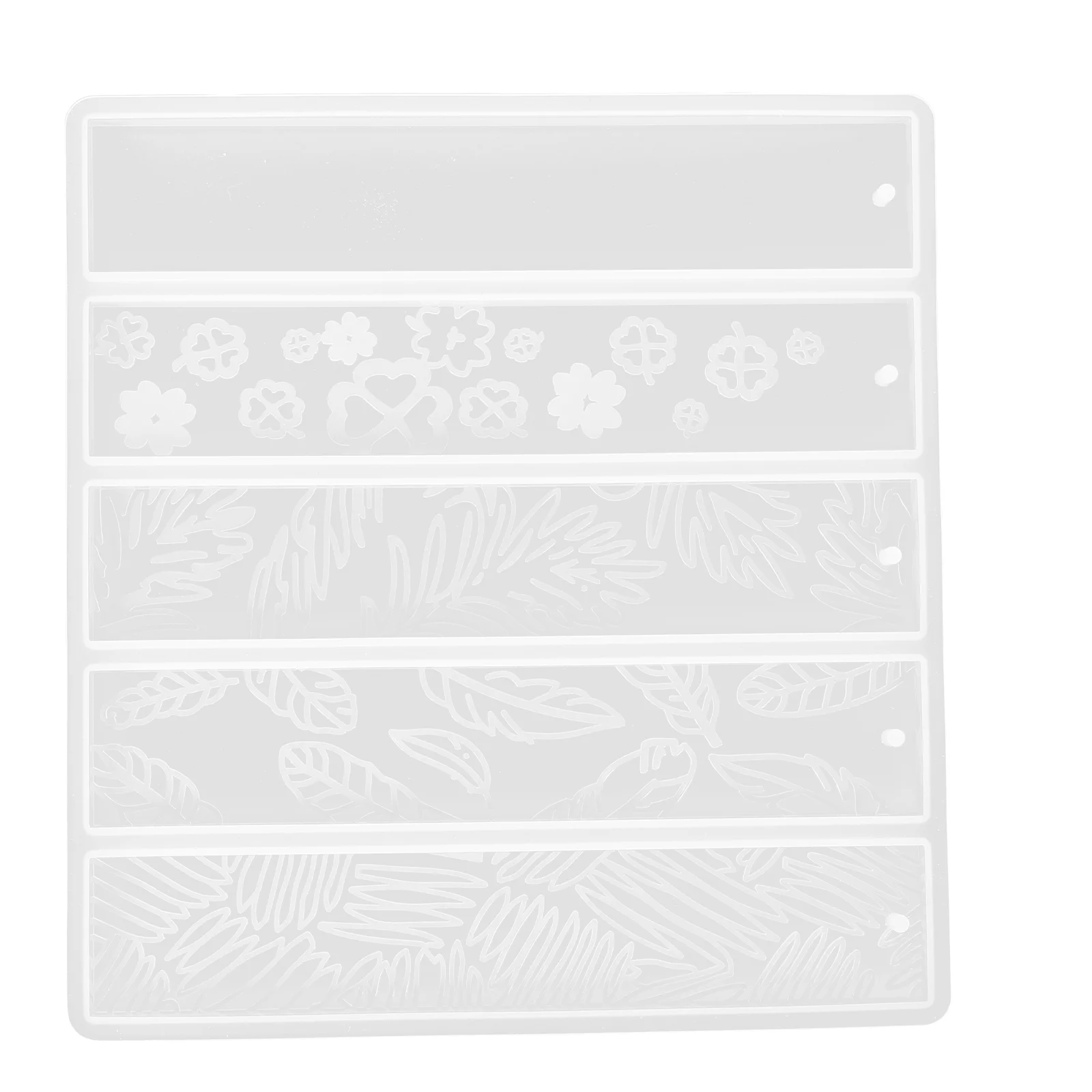 Molde para marcapáginas, moldes de fundición para marcapáginas, marcapáginas, epoxi de cristal, suministro artesanal, suministros escolares rectangulares