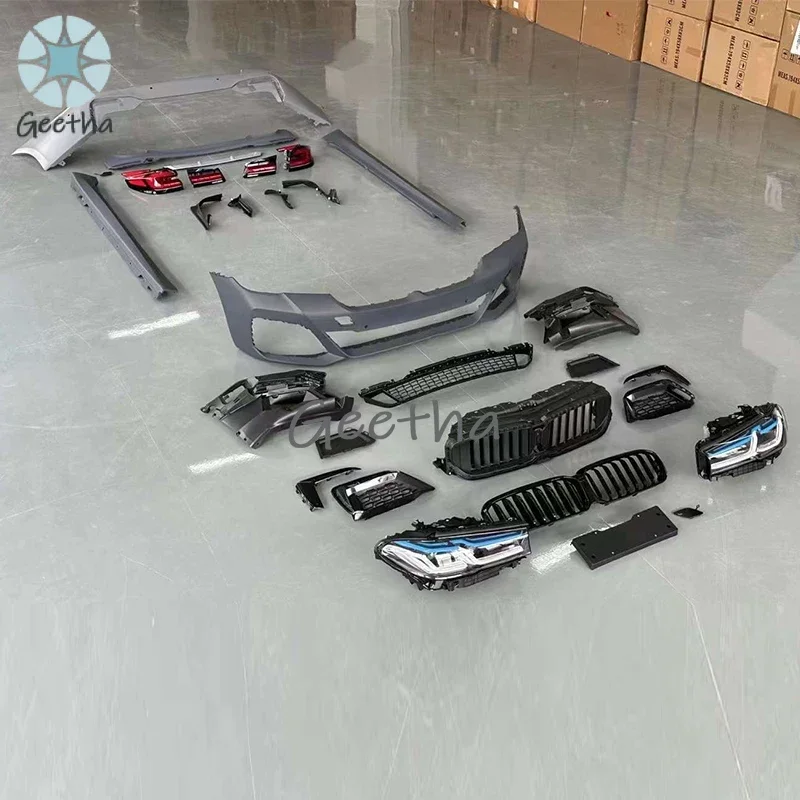 

for bmw 5 series g30 Upgrade g30 LCI mt style body kit front bumper rear bumper hood grille headlight Tail lights