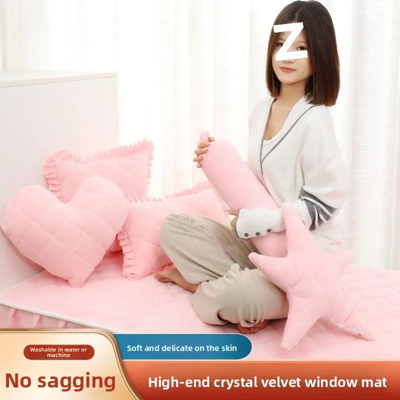 Thickened Non-Slip Bedroom Balcony Living Room  Cushion Tatami Floor Mat All Season New Style Home Textile Window  Pad