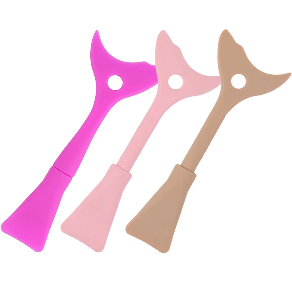 3 pezzi di protezione per ciglia strumento per trucco in silicone applicatore per eyeliner curvo scudo mascara aiuto per l'applicazione per un trucco preciso