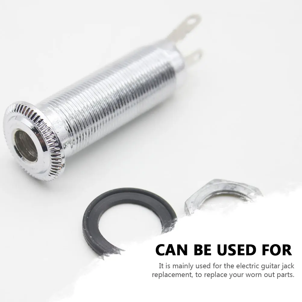 

Electric Guitar Jack Replacement Part Input for Two-color Professional Metal Parts