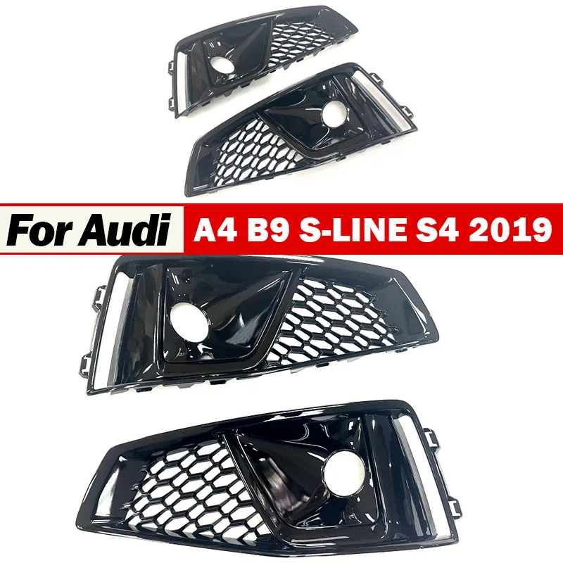

Для Audi A4 B9 S-LINE S4 2019 крышка решетки противотуманных фар 2 шт. передняя гоночная решетка ремонт сотовая сетка капот решетка комплект кузова