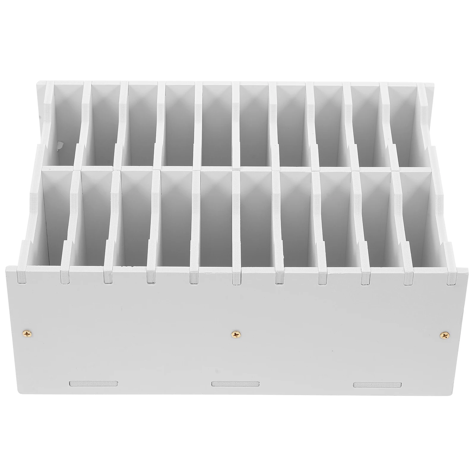 

Multicompartment Pvc Desktop Storage Box Cellphone Holder For Classroom Teachers Horizontal Space-Saving Organizer Case