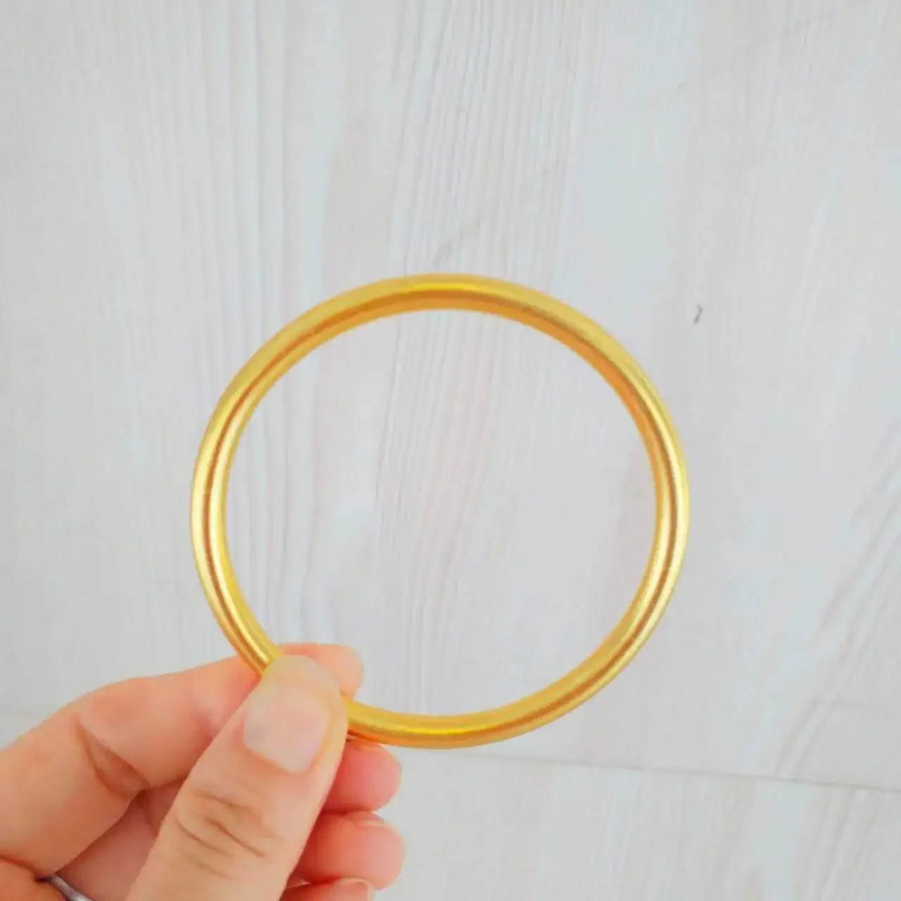 High Quality Pure Gold 999 Ethnic Style Plain Ring Bracelet AU750 Buckle Bracelet Ethnic Style Retro Hand Jewelry