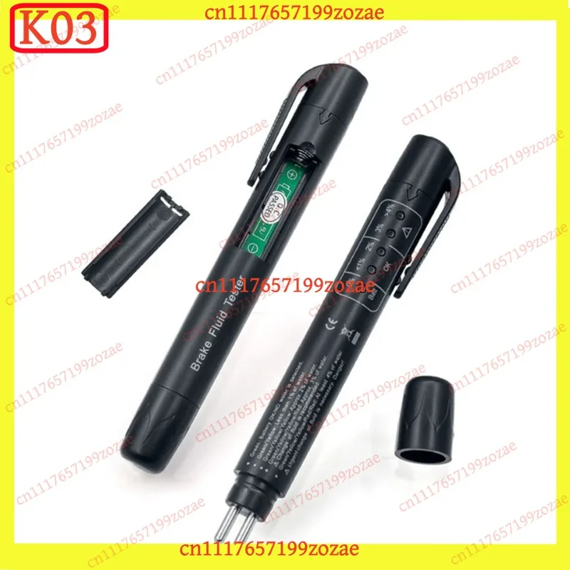 Mini Brake Fluid Tester Pen 5 LEDs for DOT3 DOT4 Car Diagnostic Tool, Replacement Parts