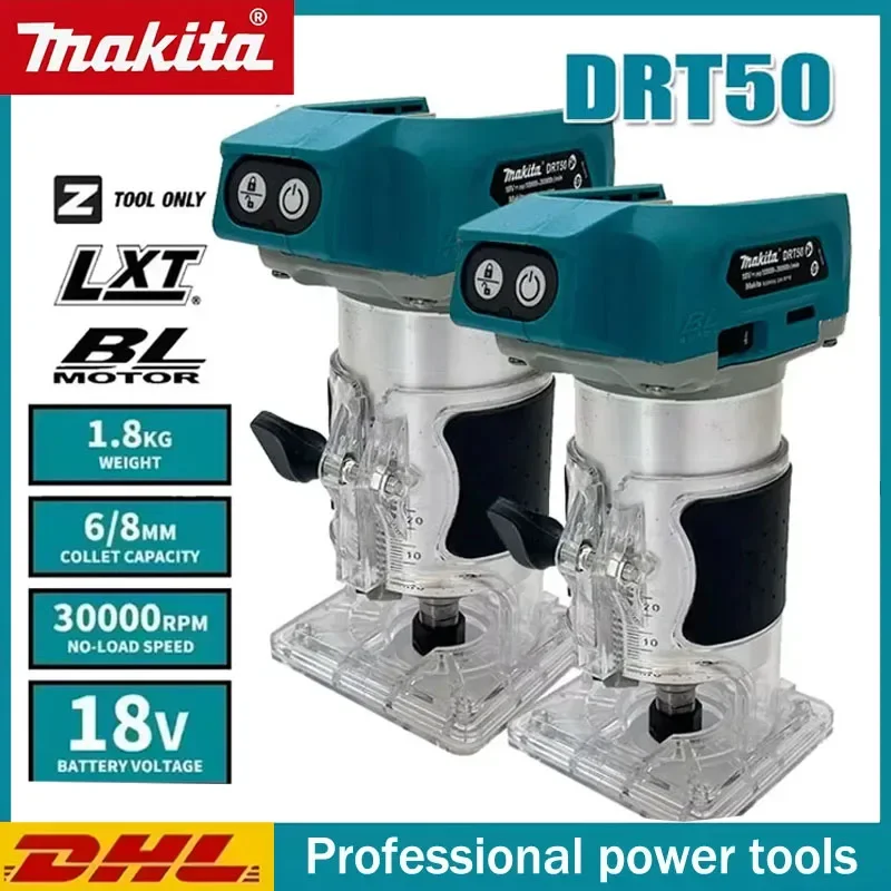 makitatrimmer-rechargeable-trimming-machine-brushless-slotting-tool-drt50-cordless-milling-woodwork-engraving-machine