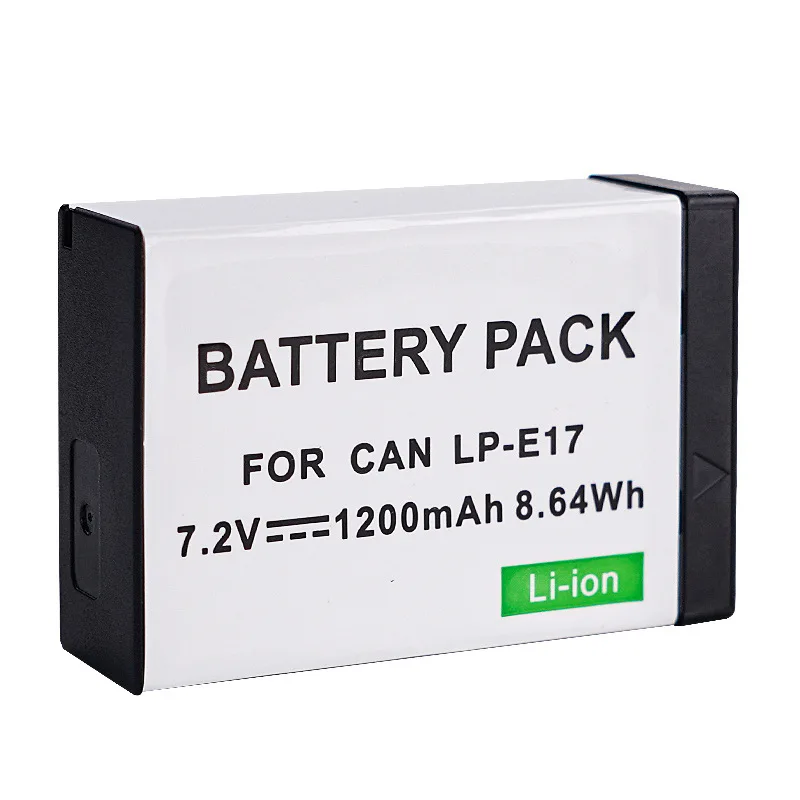 LP-E17 LPE17 7.2V 1200mAh 8.64Wh Camera Battery For Canon EOS M3 M5 M6 200D 250D 750D 760D 800D 77D T6i T6s X8i R50