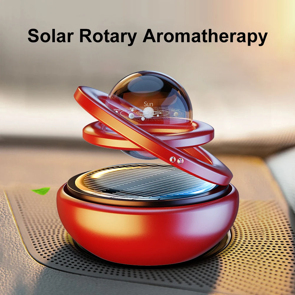 Car Air Freshener Solar Aircraft Decoration Interstellar Intelligent Rotating Suspension Aromatherapy Creative Decoration