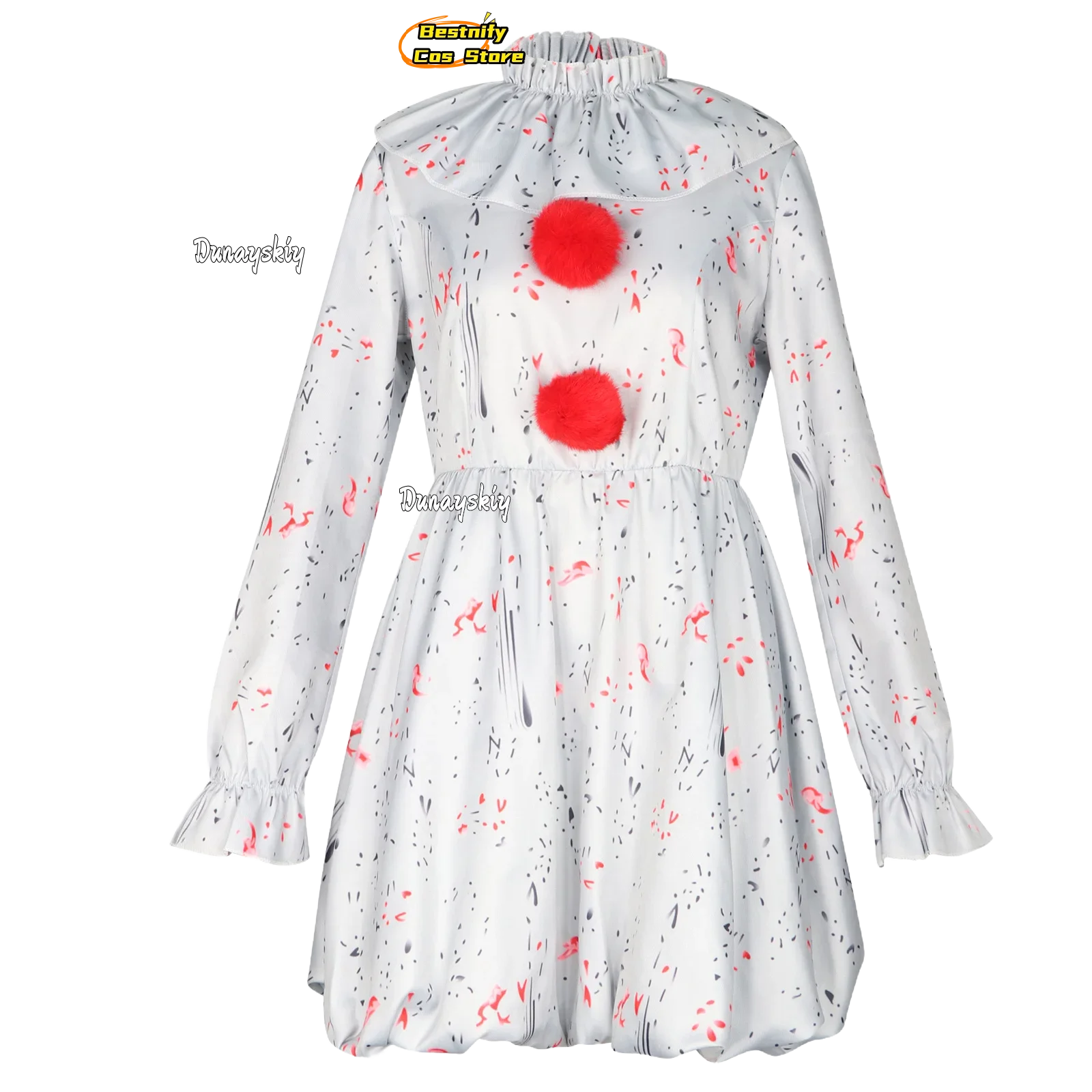 Cosplay2025 هالوين فيلم Pennywise تأثيري كوس ستيفن كينغ ذلك الفصل الرعب مهرج زي حفلة زي لعب الأدوار