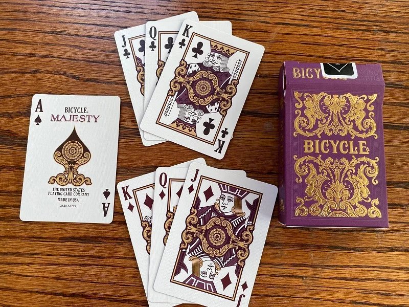 Bicycle Majesty Playing Cards USPCC Collection Deck Card Games Magic Tricks Props for Magician