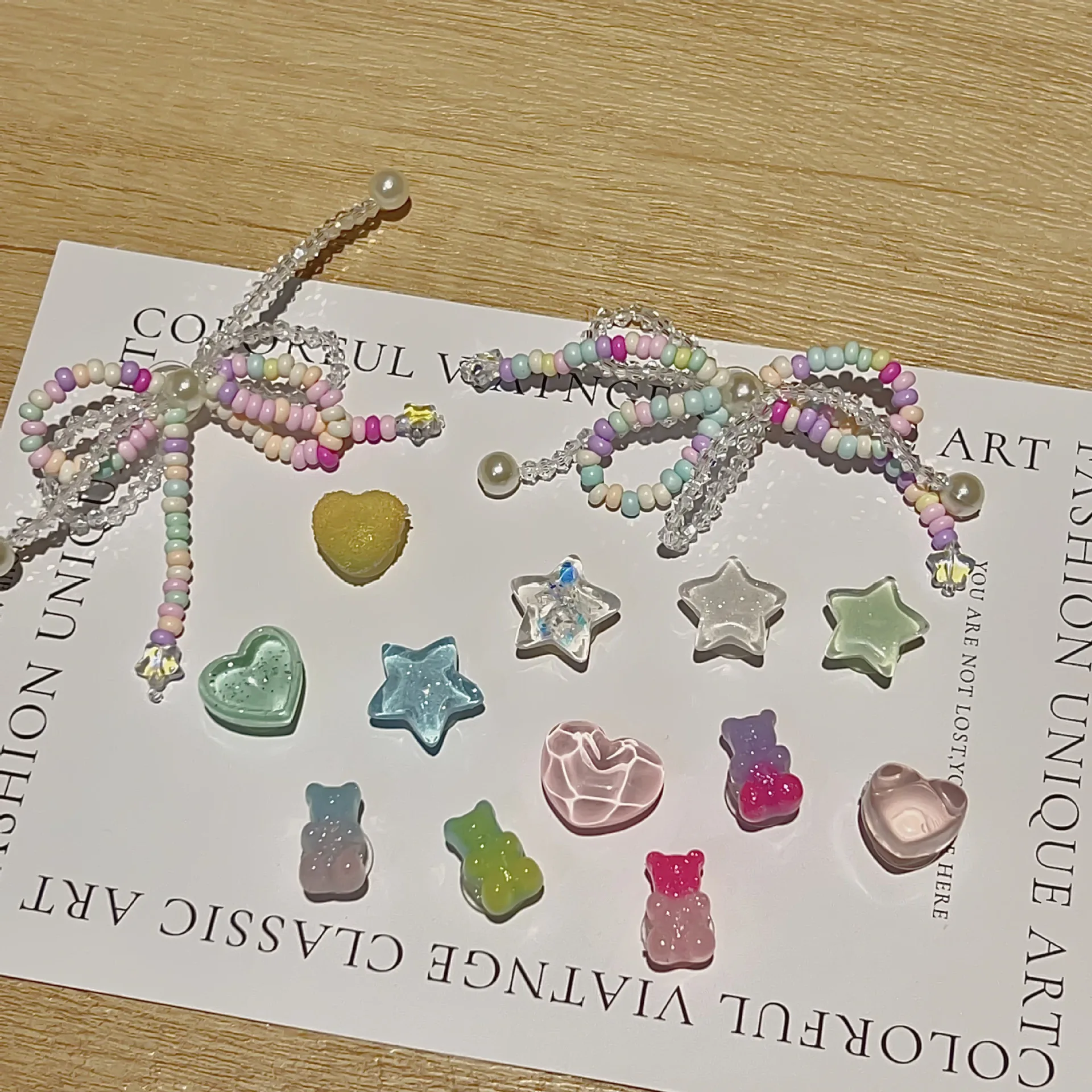 

Handmade Beaded Shoe Charms Fairy Style Summer DIY Accessories for Croc Clogs Sandals Decoration