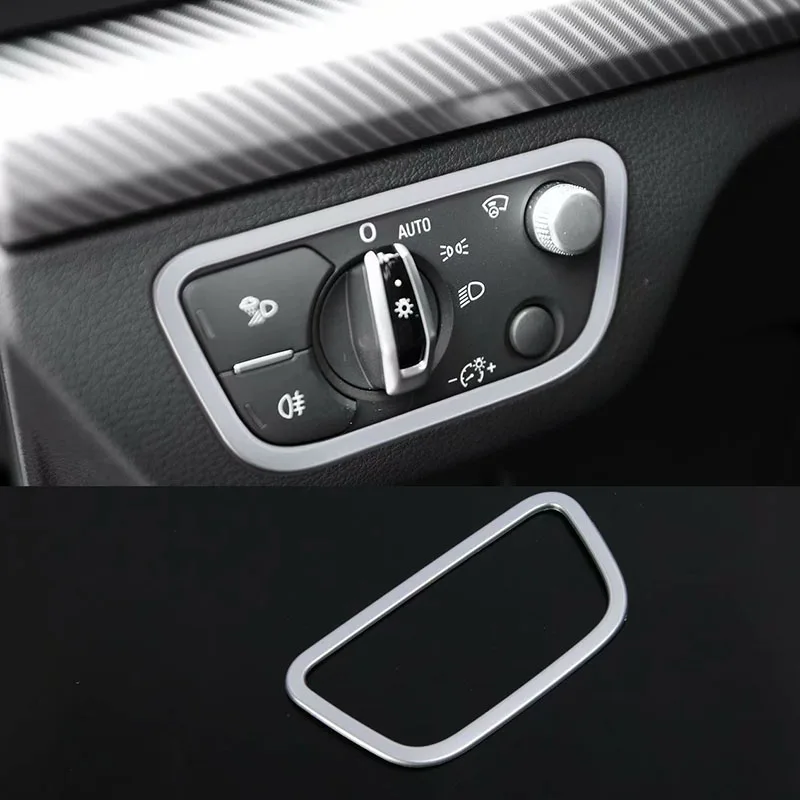 For Audi Q5 FY 2018 2019 CHROME HEAD FOG LIGHT LAMP ADJUST BUTTON SWITCH CONTROL COVER ACCESSORIES