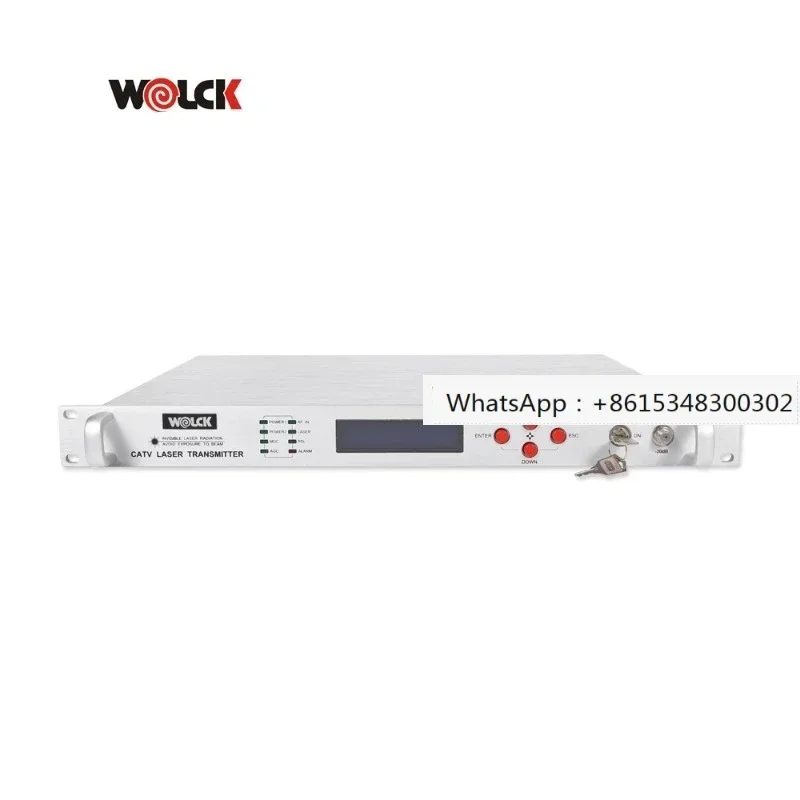 Wolck 1550nm 20km Optical Internal External Modulation 20db  FTTH Cable RF CATV  Transmitter