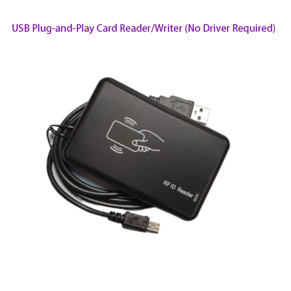 

USB port ID free driver card reader for access control system, access control attendance smart card reader issuing device
