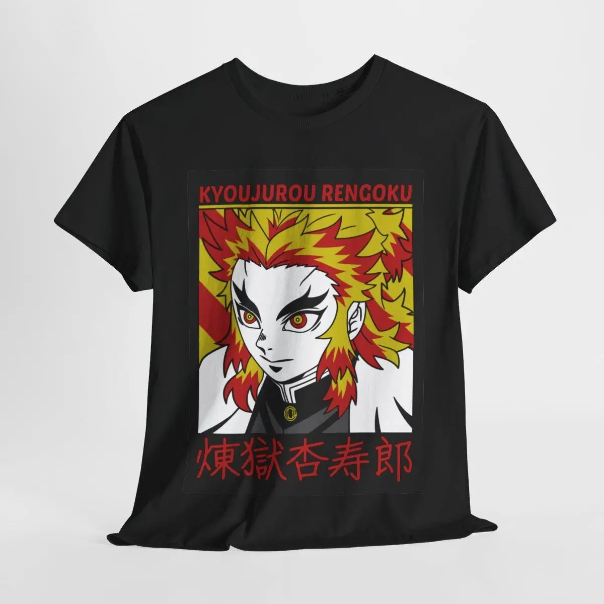 

Kyōjurō Rengoku Japanese Manga Otaku Tshirt Gift Tee Men Women shirt All Sizes