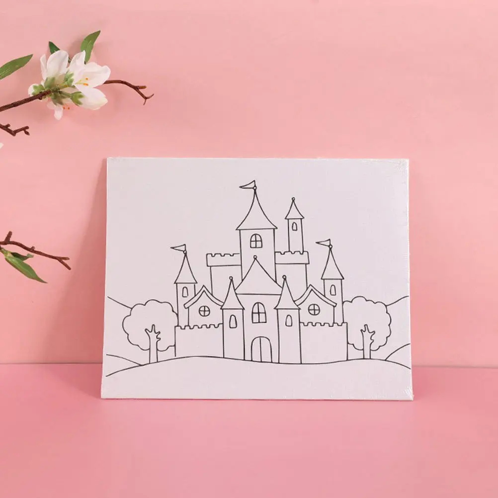 

5Pcs Blank Drawing Boards Canvas Panels Artist Acrylic Oil Watercolor Painting Craft Supplies Portable Durable