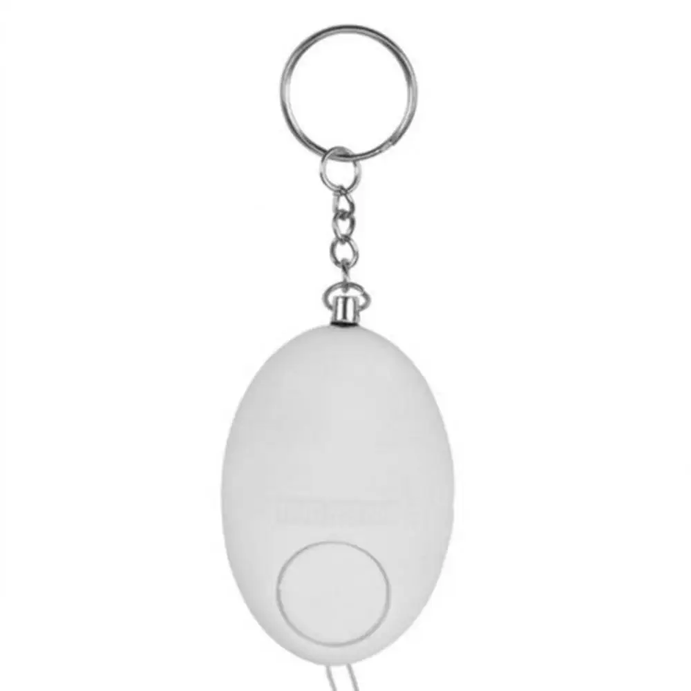 Self Defense Keychain Egg Shape Personal Safety Alarm Keychain Women Product 120dB Emergency Survival Whistle Keyring Tool