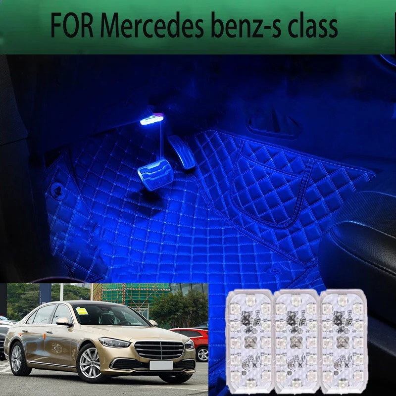 

FOR Mercedes benz-s class LED Car Interior Ambient Foot Light Atmosphere Decorative Lamps Party decoration lights Neon strips