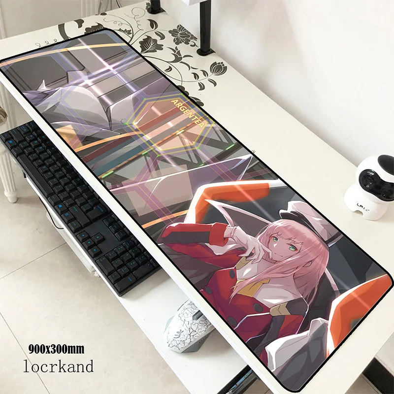 

darling in the franxx mouse pad 90x30cm mousepads Adorable best gaming mousepad gamer cool new mouse pads keyboard pc pad