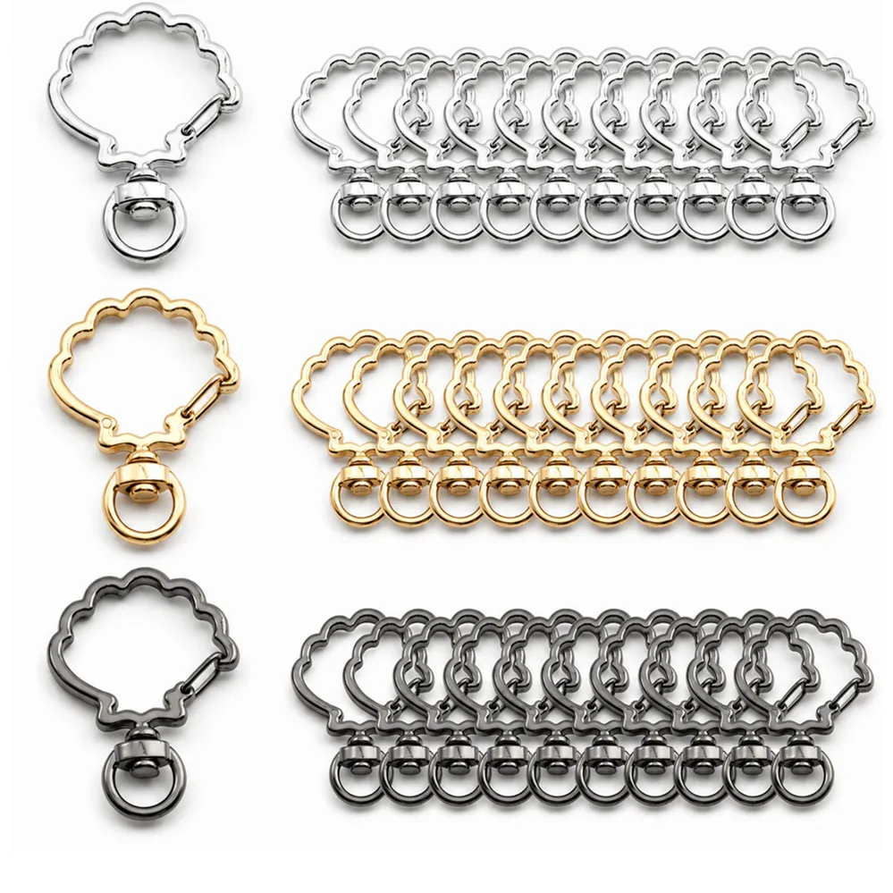 5-100pcs/lot Snap Hook Trigger Clips Buckles For Keychain Lobster Lobster Clasp Hooks for Necklace Key Ring ClaspDIY Making