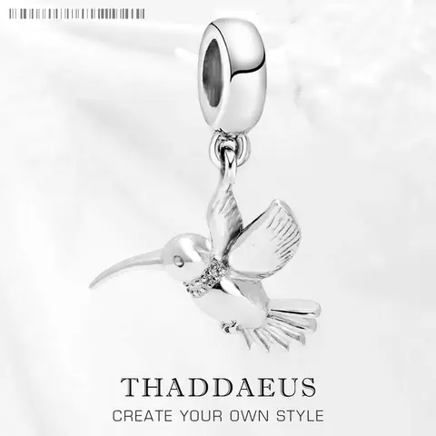 Charms Hummingbird Bird 925 Sterling Silver Pendants Fashion Jewelry Making DIY Handmade Craft For Women