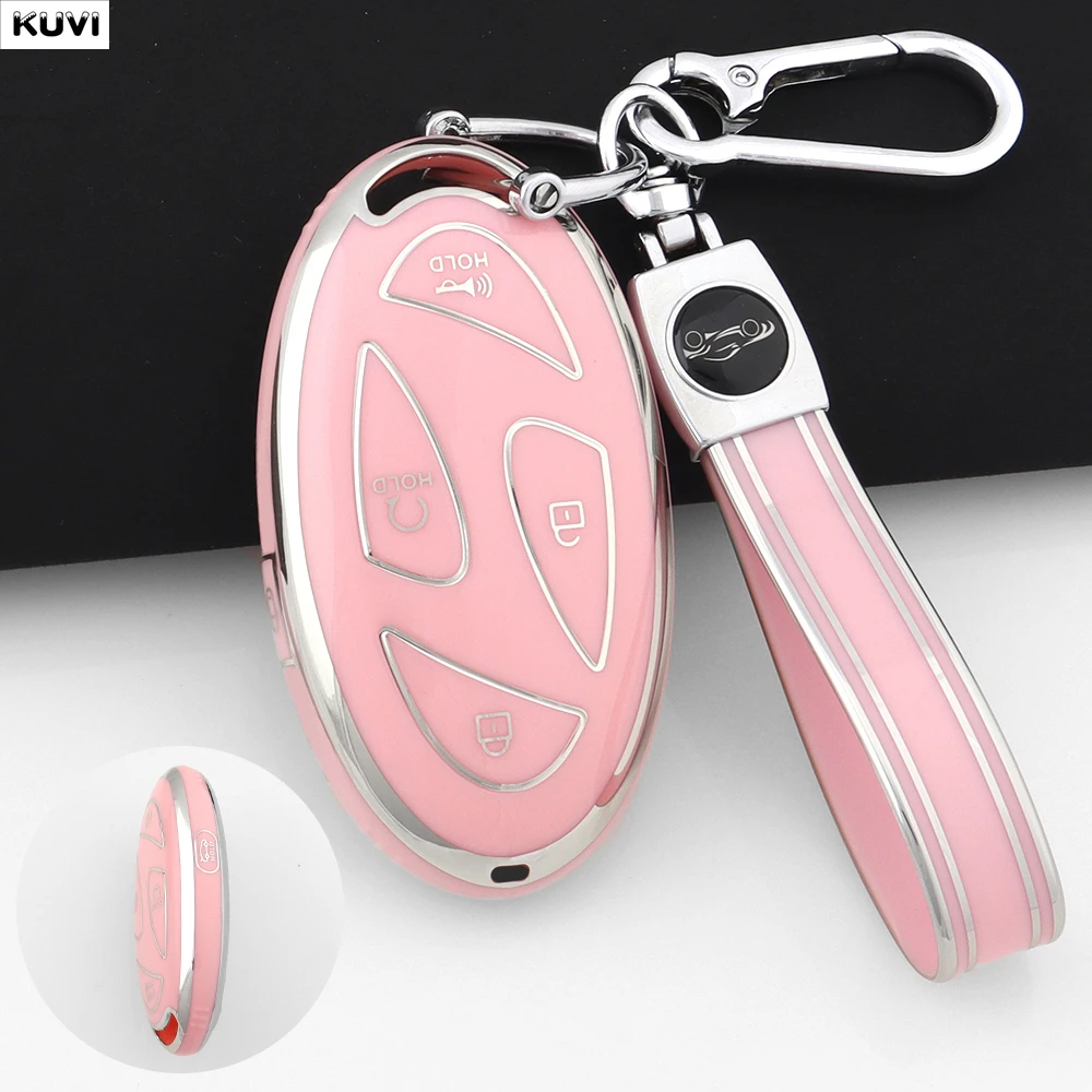 5 Buttons TPU Car Smart Key Case Cover Shell For Hyundai Santa Fe Tucson 2022 Ioniq 5 Atos Prime Solaris 2021 Hyundai Palisade view 4