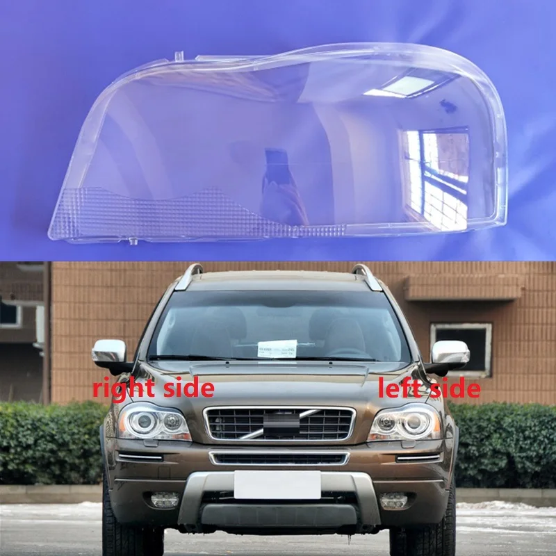 

For Volvo XC90 2004-2013 Car Headlamp Shade Headlights Lens Cover Transparent Lampshade Case Plexiglass Lamp Shell Lights Mask