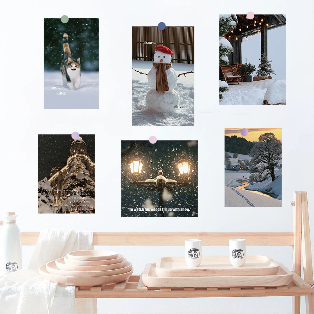 15PCS Wind Chanting Autumn Colors Ode Card Sticker Poster Exquisite Harajuku Decoration Streetwear SuppliesPhoto Background Card