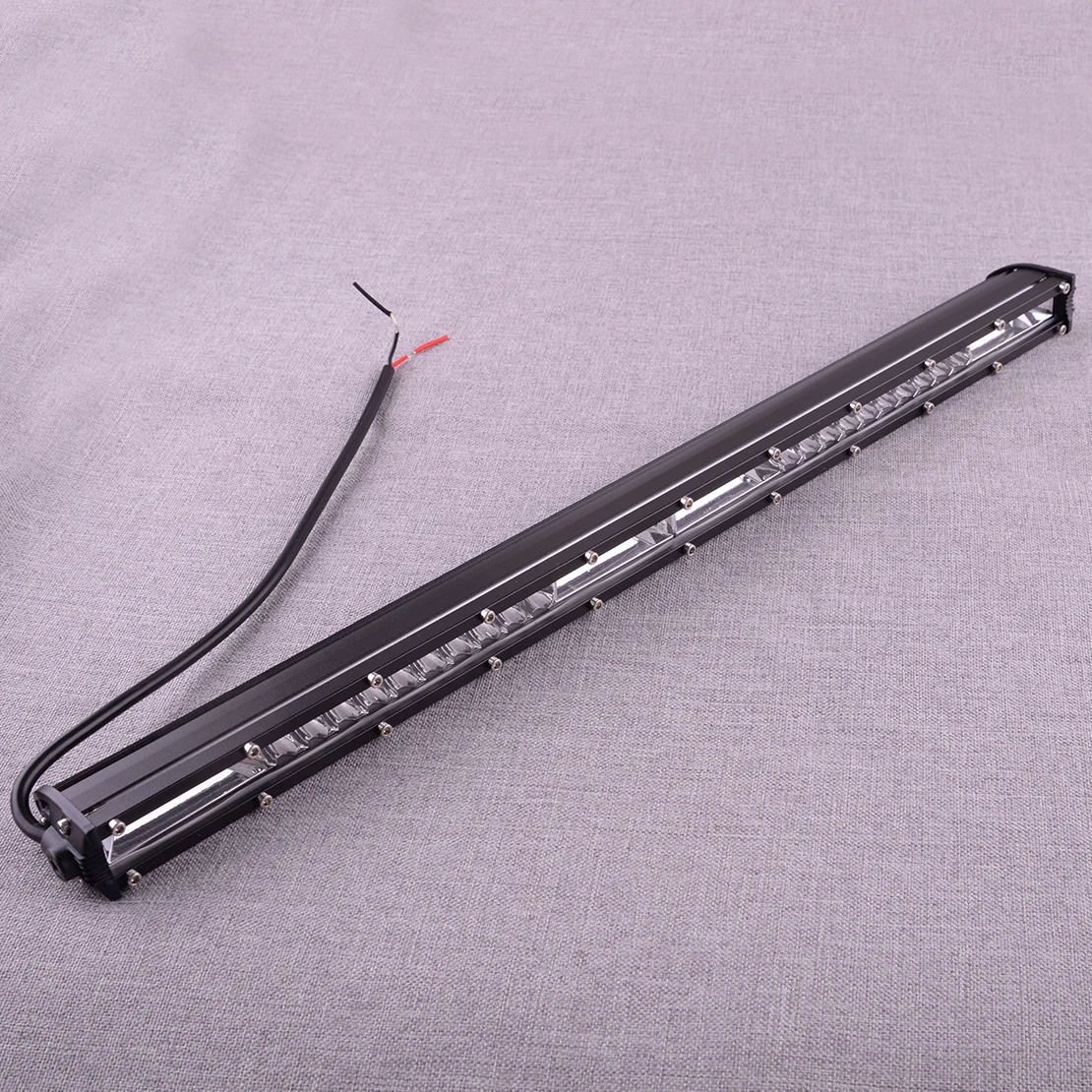 New 20'' 12-24V Universal Slim White LED Work Light Bar Lamp Single Row Spot Flood Combo Offroad Driving ATV SUV 4WD 6000K