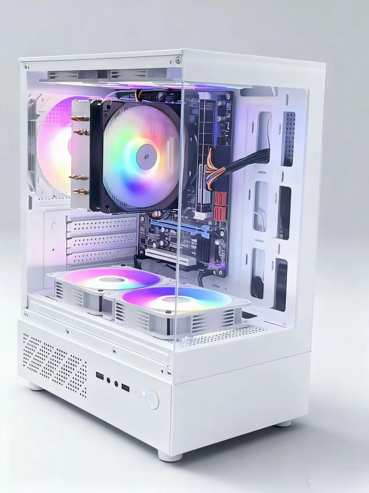 لعبة سطح المكتب المضيف Core I3 I5 I7 CPU 8G RAM 120GB 256GB 512GB SSD توريد الكمبيوتر المكتبي للألعاب مع بطاقة الرسومات