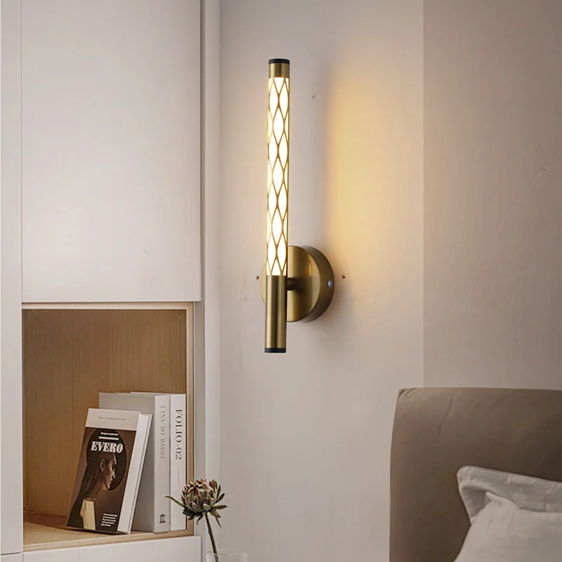 

Modern LED Wall Lamp For Living Room background Aisle Bedroom Bedside Wall Lights Decor Indoor Sconce Lighting Fixture Luster