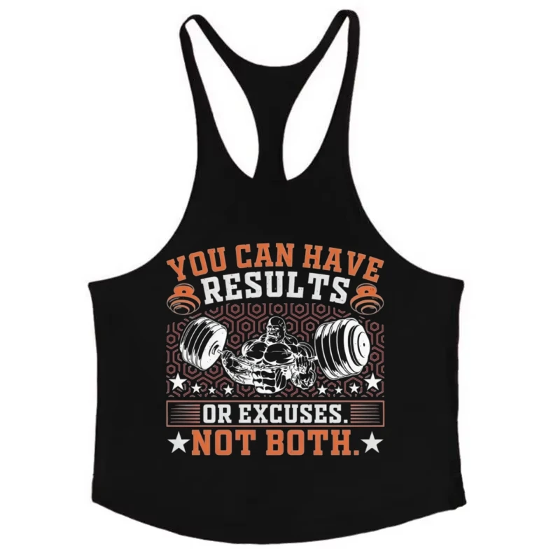 Muscle-Building Men's Gym Stringer Vest, Fitness Workout Tank Top with Thin Straps, Quick-Dry Racerback for Training