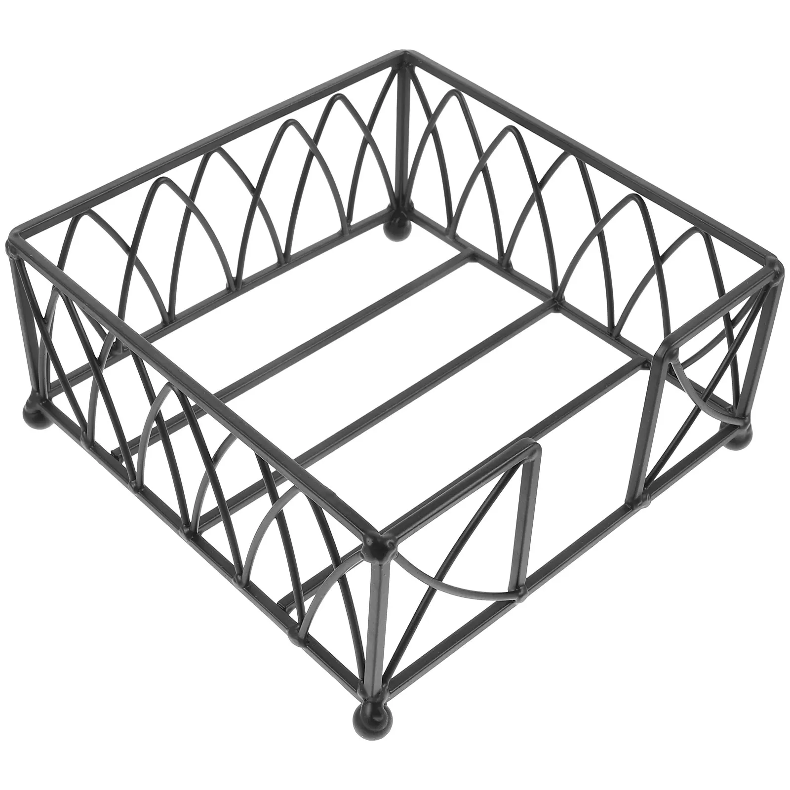 

Napkin Holder Tissue Box Dispenser Iron Metal Farmhouse Restaurant Table Storage Organizer Decorative Stand Kitchen Bar Picnic