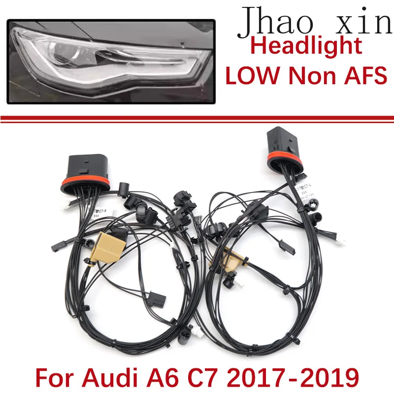 

Жгут проводов для фар автомобиля, внутренняя электропроводка, подходит для Audi A6 C7 2017-2019 LOW без AFS