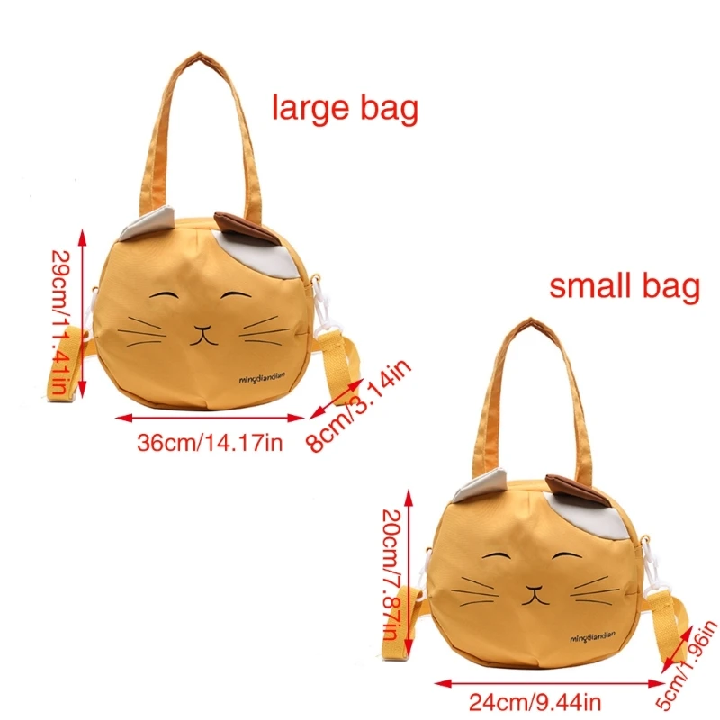 Dames Bag Japanse stijl schoudertas Leuke cartoon katten Crossbody tas