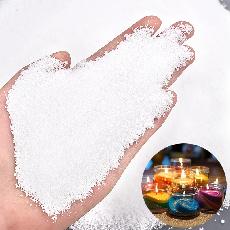 Cera de Perla Granular Blanca de 100/150/200/500/1000g para Fabricación de Velas Artesanales, Materiales para Pintura de Arena, Manualidades con Velas, Decoración del Hogar