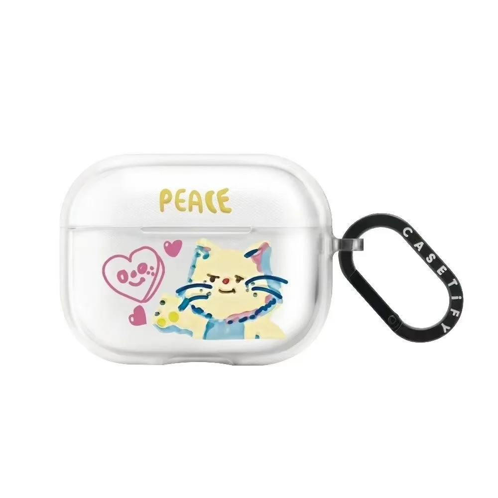 MINISO ذات علامة تجارية مشتركة مناسبة لأجهزة Apple Airpods S1/2/3/4 حافظة سماعة أذن بلوتوث Pro/Pro2 نمط جديد كرتوني لطيف #6