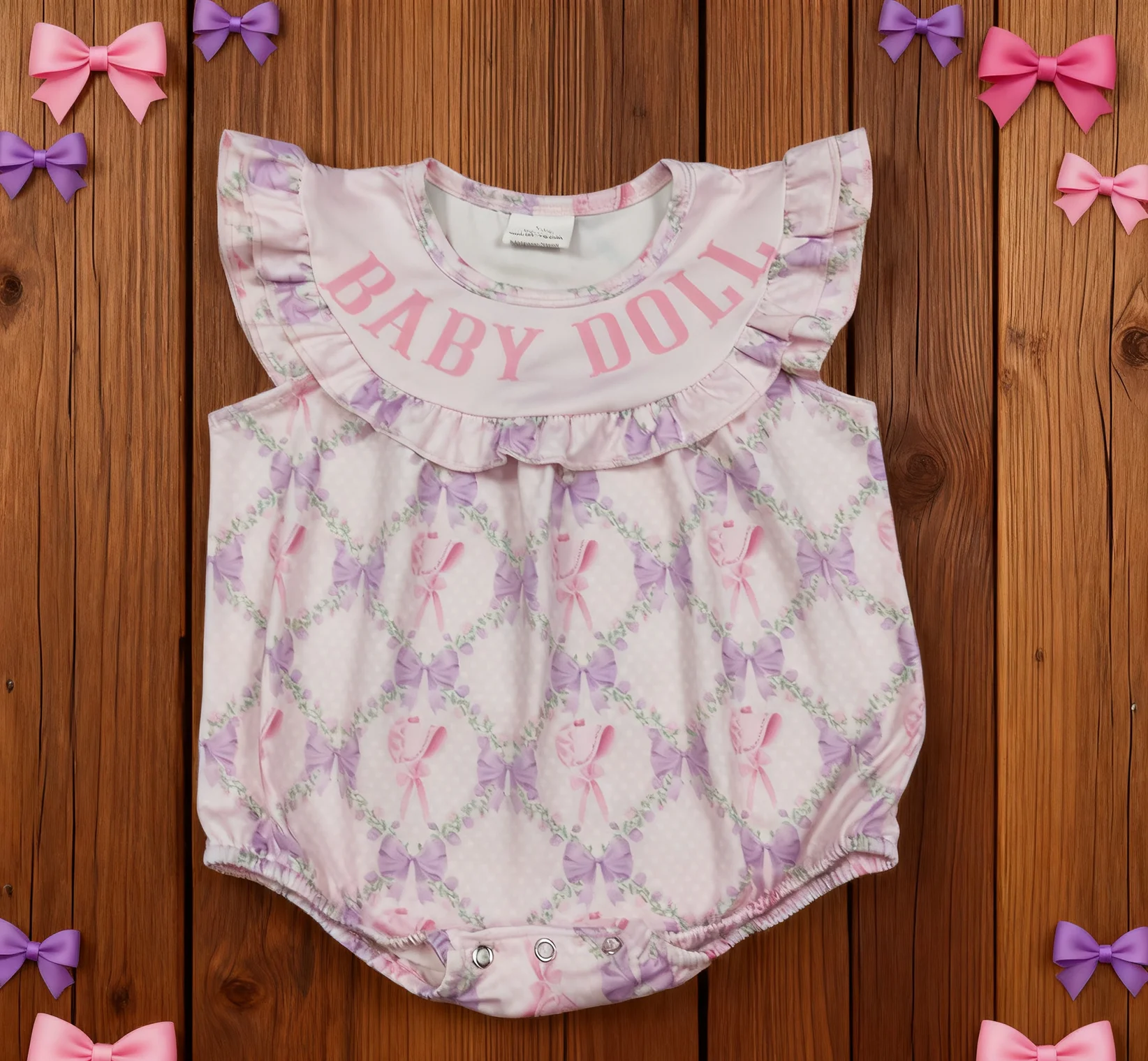 

Z1108-02 SR3292 Baby Girls Bubbles Infant Jumpsuit Kids One-piece Newborn Romper Toddler Clothes