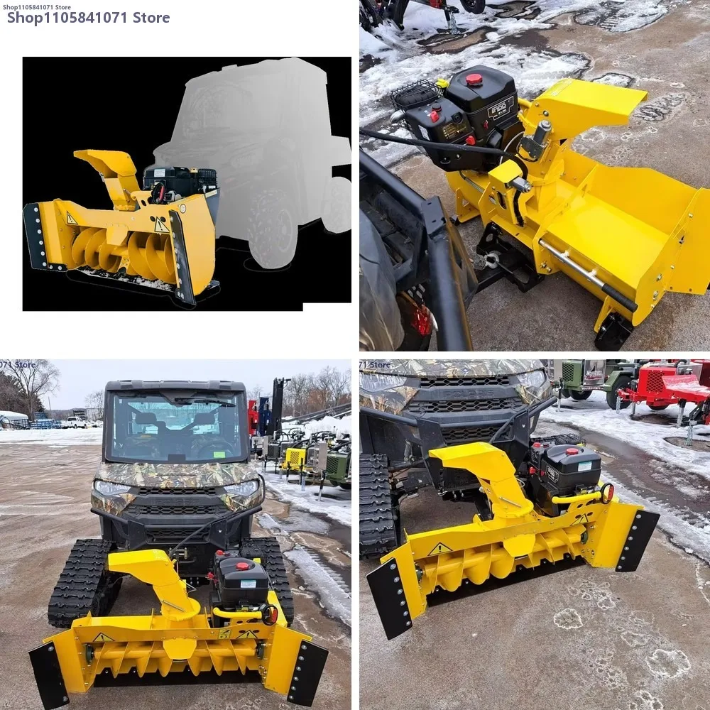 Efficient Snow Plow Salt Spreader With Retractable and Adjustable Sub-stand Sand Ice Removal Equipment Industrial Commercial