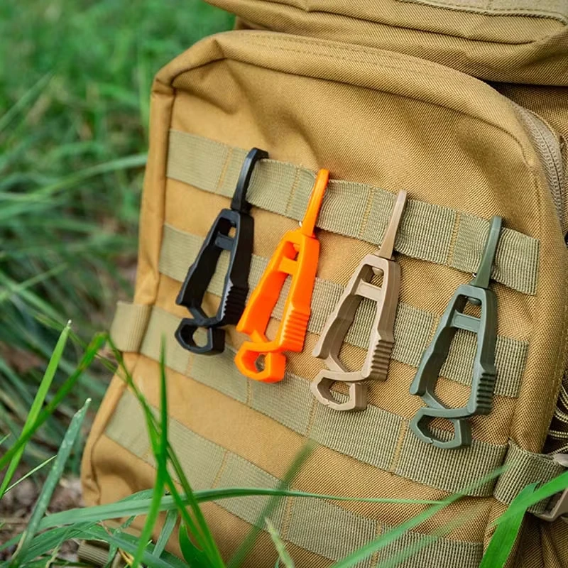 Multi-Purpose Outdoor Glove Clip Hanger Anti-Drop Plastic Hook for Work Gloves Safety Clamp Camping Tools