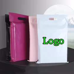 50PCS Portable Plastic Tote Express Courier Packaging Pouches DIY Self-Sealing Adhesive Envelope T-shirt Gift Poly Mailer Bag