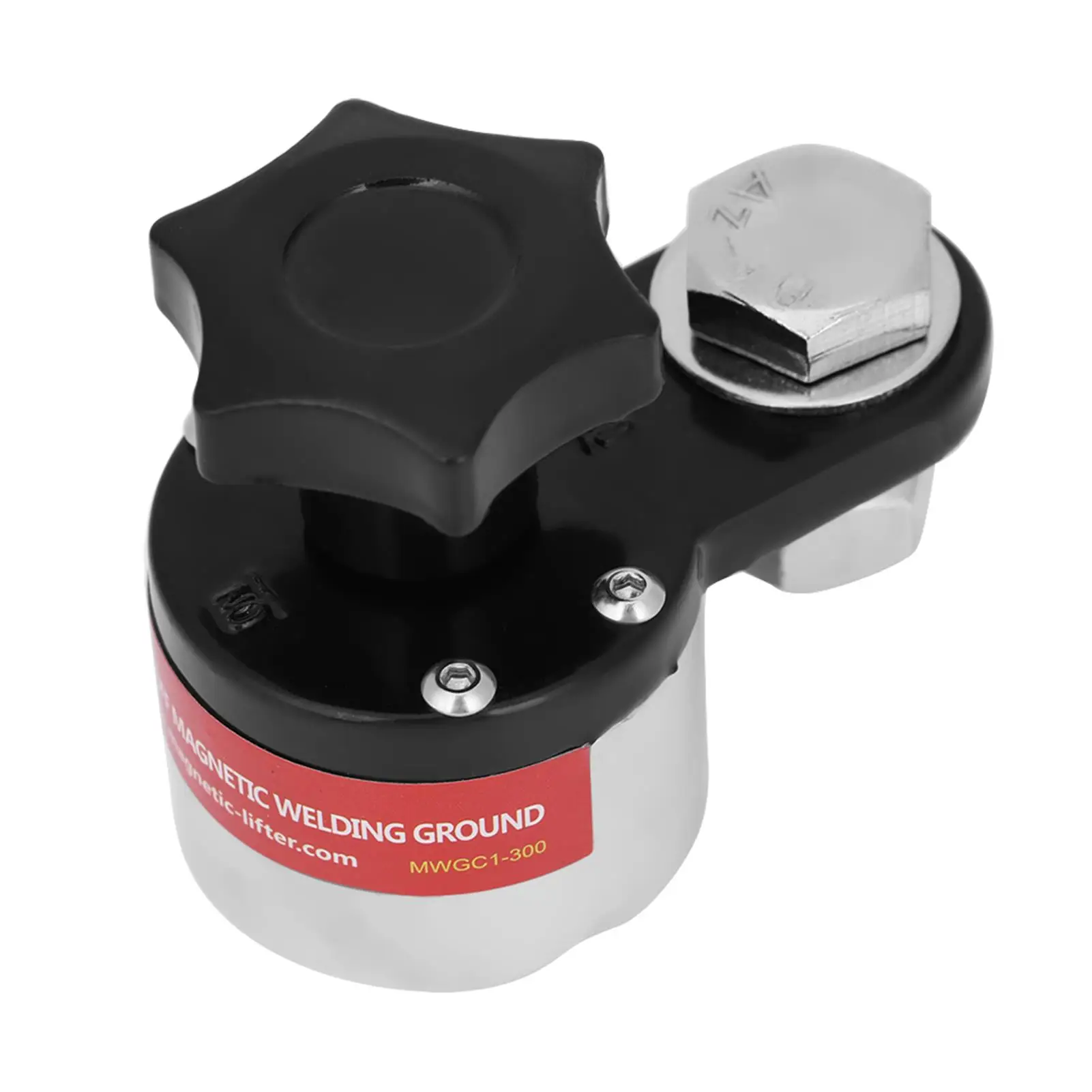 Abrazadera de tierra electromagnética de alta resistencia, conector magnético conmutable, soporte de herramienta de soldadura para una mayor estabilidad de soldadura, 300A