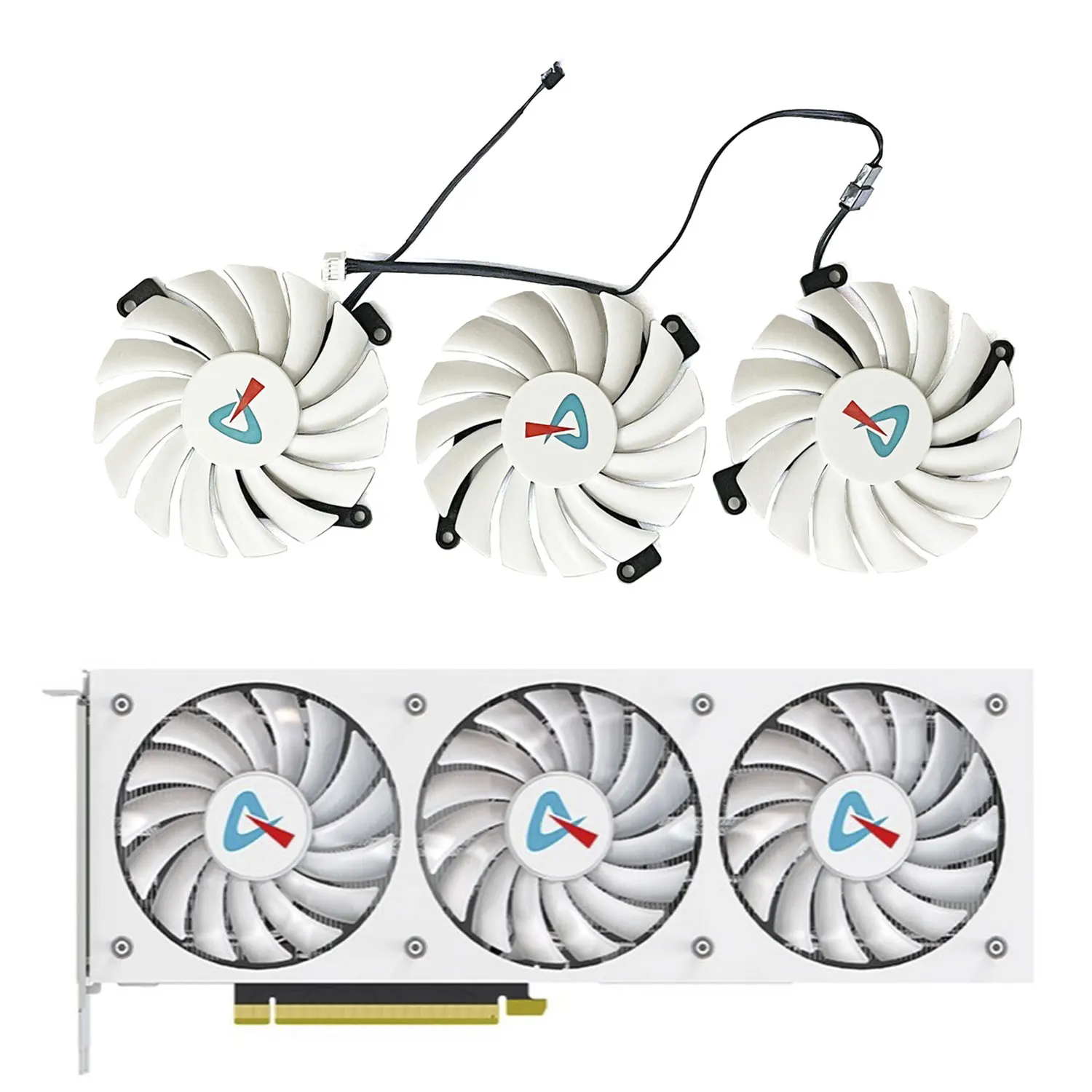 

New 88mm CF-12910S 12V 0.35A Cooling Fan For AX Gaming RTX 3080 3080ti 3090 X3W Graphics Card Cooler Fan