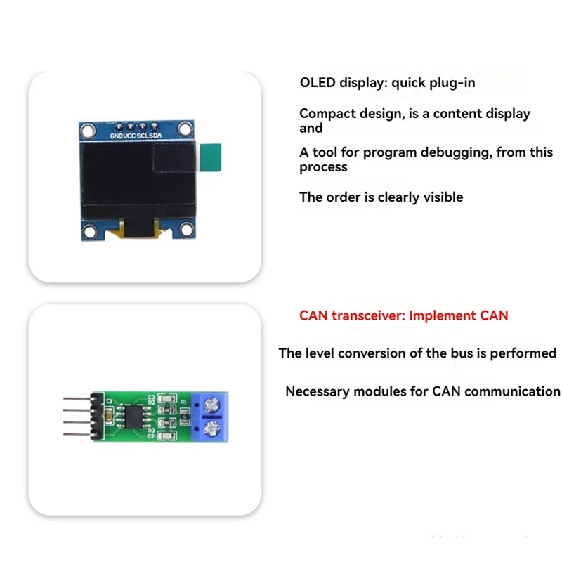 

Плата разработки STM32 Стартовый комплект шины CAN STM32F103C8T6 Комплект обучающей платы MCU-Y41A