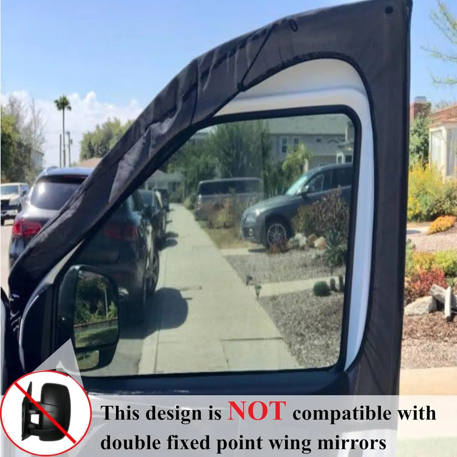 2pcs Universal Motorhome Window Bug Screens Pair Front Door Bug Screen For Sprinter Metris Transit Promaster Car Accessories view 3