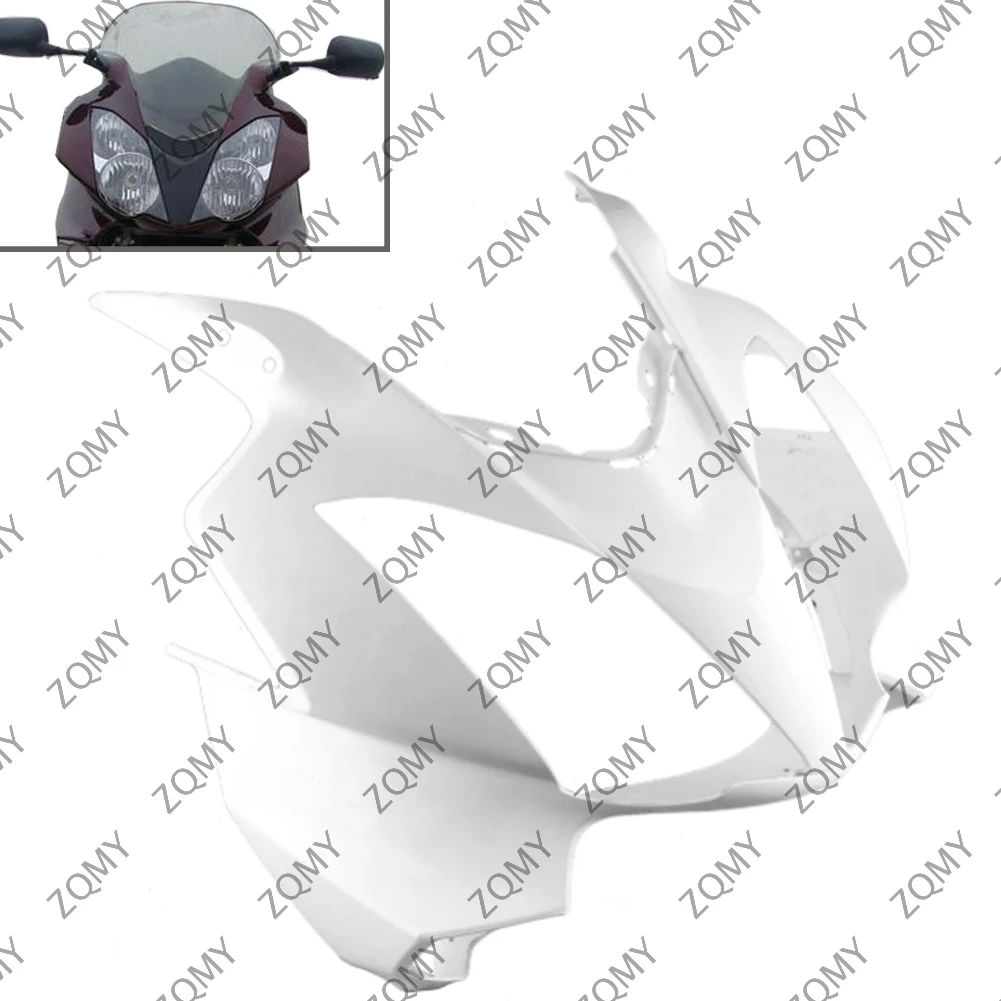 

Unpainted White Motorcycle Front Upper Nose Fairing Cowl For Honda VFR800 2002-2010 2011 2012 Injection Mold ABS Body Kits