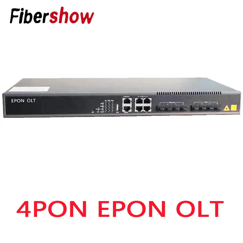 EPON OLT 4PON Ports  FTTH CATV OLT Carrier-grade high-density Fiber Optic High Quality  10G professional PX20+ and EPON ONU