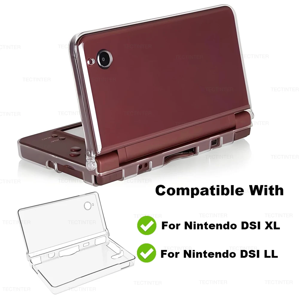 Funda transparente para consola de juegos DSI NDSi XL LL, carcasa protectora, Protector de pantalla, película protectora para mascotas, cubierta de cristal, accesorios