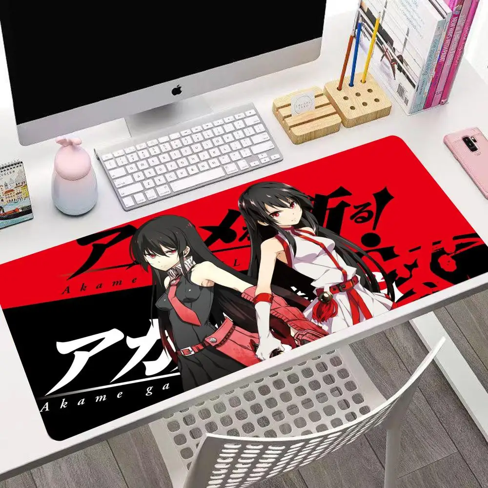 Akame Ga Kill Mouse Pad Desk Mouse Pad Cute HD Desk Pad Extended Gaming Keyboard Mats Large XXL Gamer Mousepad 90x40